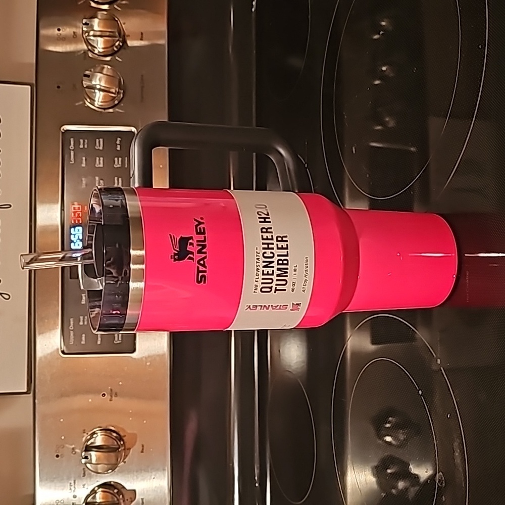 40oz Neon collection electric pink stanley tumbler